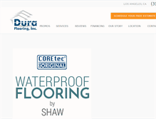 Tablet Screenshot of duracarpet.com